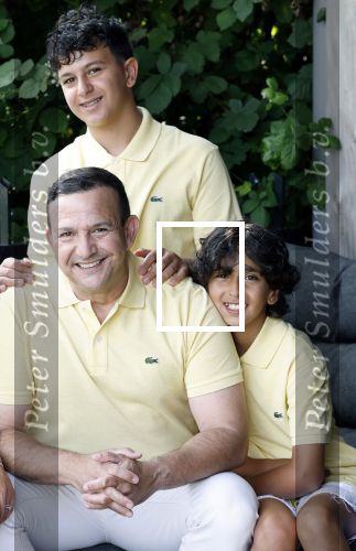 Abcoude 7 juni 2025
Najib Amhali met zijn vrouw Niama en hun zoons .