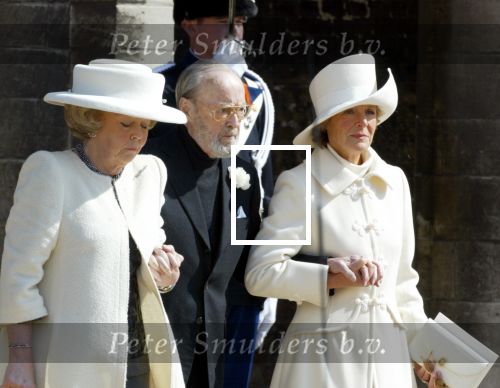 Delft 30 maart 2004
Begrafenis prinses Juliana in Grote kerk 
Koningin Beatrix Prins Bernhard en Prinses Irene
Peter Smulders bv