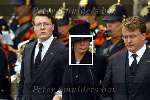Delft 15 oktober 2002

Begrafenis Prins Claus.
Koningin Beatrix, Prins Friso, Prins Constantijn, Prinses Laurentien, Prins Willem Alexander en Maxima
Prins Maurits, Marilene, Prins Bernhard , Prins Bernhard jr, Prinses Irene, Prinses Juliana, Prinses Cristina, Prinses Margriet, Pieter v Vollenhoven, Prins Carlos, Prins Jaime, Prinses Carolina, Mabel Wisse Smit
Peter Smulders bv