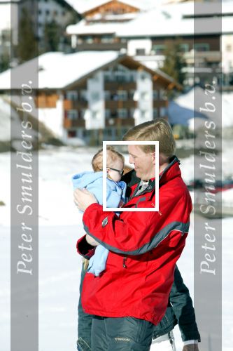 Lech 17 maart 2004
Prinses Maxima, Prins Willem Alexander en  Prinses Amalia   in Lech.  
Peter Smulders bv