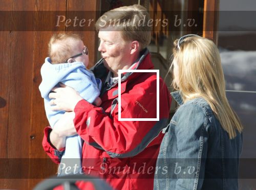 Lech 17 maart 2004
Prinses Maxima, Prins Willem Alexander en  Prinses Amalia   in Lech.  
Peter Smulders bv