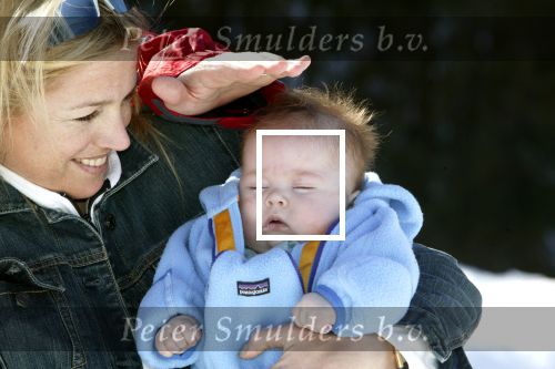 Lech 17 maart 2004
Prinses Maxima, Prins Willem Alexander en  Prinses Amalia   in Lech.  
Peter Smulders bv