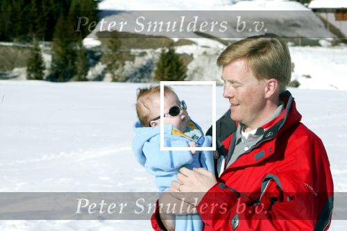 Lech 17 maart 2004
Prinses Maxima, Prins Willem Alexander en  Prinses Amalia   in Lech.  
Peter Smulders bv
