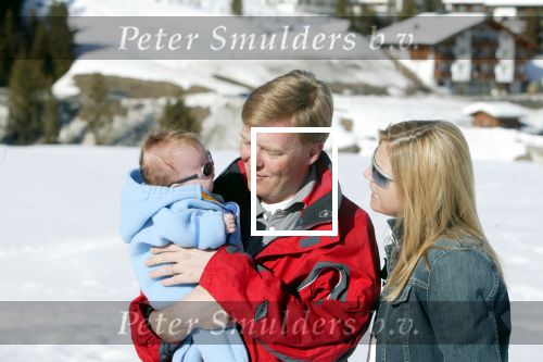 Lech 17 maart 2004
Prins Willem Alexander , Maxima en Prinses Amalia op vakantie in Lech.
Peter Smulders bv