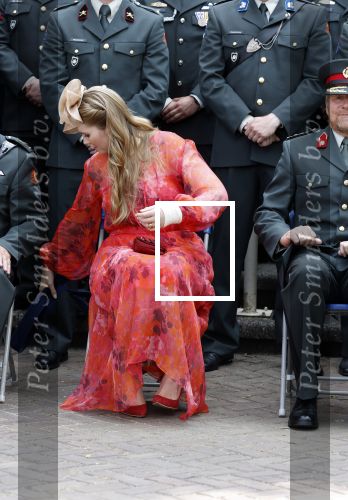 Amersfoort 18 juni 2023
Koning Willem Alexander en Prinses Amalia aanwezig bij de nieuwe standaard die overhandigt zal worden aan het Regiment Huzaren Prinses Catharina-Amalia op de Prins Bernhardkazerne. Het is de eerste keer nadat Prinses Amalia haar arm gebroken heeft na val van het paard .