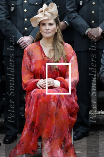 Amersfoort 18 juni 2023
Koning Willem Alexander en Prinses Amalia aanwezig bij de nieuwe standaard die overhandigt zal worden aan het Regiment Huzaren Prinses Catharina-Amalia op de Prins Bernhardkazerne. Het is de eerste keer nadat Prinses Amalia haar arm gebroken heeft na val van het paard .
