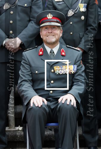 Amersfoort 18 juni 2023
Koning Willem Alexander en Prinses Amalia aanwezig bij de nieuwe standaard die overhandigt zal worden aan het Regiment Huzaren Prinses Catharina-Amalia op de Prins Bernhardkazerne. Het is de eerste keer nadat Prinses Amalia haar arm gebroken heeft na val van het paard .