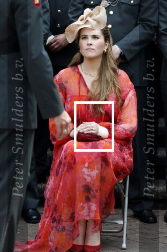 Amersfoort 18 juni 2023
Koning Willem Alexander en Prinses Amalia aanwezig bij de nieuwe standaard die overhandigt zal worden aan het Regiment Huzaren Prinses Catharina-Amalia op de Prins Bernhardkazerne. Het is de eerste keer nadat Prinses Amalia haar arm gebroken heeft na val van het paard .