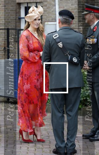 Amersfoort 18 juni 2023
Koning Willem Alexander en Prinses Amalia aanwezig bij de nieuwe standaard die overhandigt zal worden aan het Regiment Huzaren Prinses Catharina-Amalia op de Prins Bernhardkazerne. Het is de eerste keer nadat Prinses Amalia haar arm gebroken heeft na val van het paard .