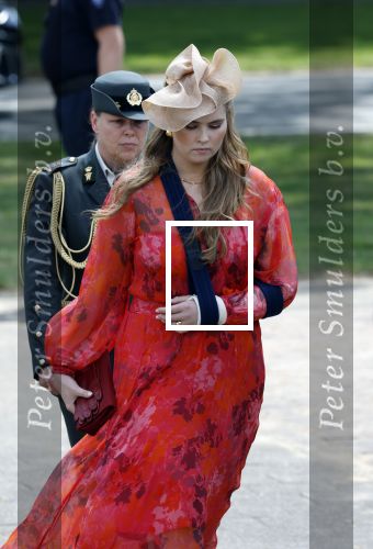 Amersfoort 18 juni 2023
Koning Willem Alexander en Prinses Amalia aanwezig bij de nieuwe standaard die overhandigt zal worden aan het Regiment Huzaren Prinses Catharina-Amalia op de Prins Bernhardkazerne. Het is de eerste keer nadat Prinses Amalia haar arm gebroken heeft na val van het paard .