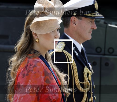 Amersfoort 18 juni 2023
Koning Willem Alexander en Prinses Amalia aanwezig bij de nieuwe standaard die overhandigt zal worden aan het Regiment Huzaren Prinses Catharina-Amalia op de Prins Bernhardkazerne. Het is de eerste keer nadat Prinses Amalia haar arm gebroken heeft na val van het paard .
