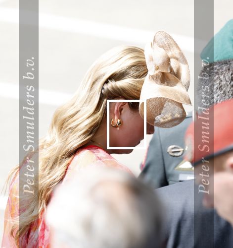 Amersfoort 18 juni 2023
Koning Willem Alexander en Prinses Amalia aanwezig bij de nieuwe standaard die overhandigt zal worden aan het Regiment Huzaren Prinses Catharina-Amalia op de Prins Bernhardkazerne. Het is de eerste keer nadat Prinses Amalia haar arm gebroken heeft na val van het paard .