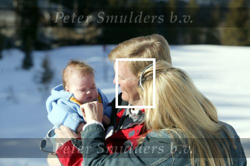 Lech 17 maart 2004
Prinses Maxima, Prins Willem Alexander en  Prinses Amalia   in Lech.  
Peter Smulders bv