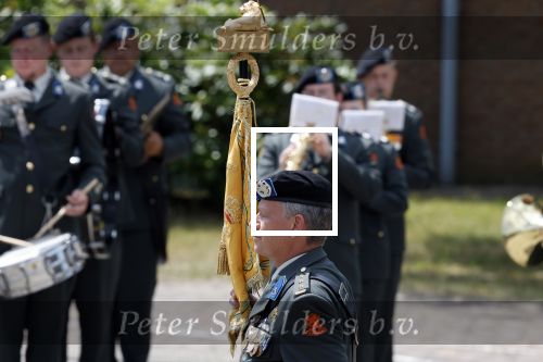 Amersfoort 18 juni 2023
Koning Willem Alexander en Prinses Amalia aanwezig bij de nieuwe standaard die overhandigt zal worden aan het Regiment Huzaren Prinses Catharina-Amalia op de Prins Bernhardkazerne. Het is de eerste keer nadat Prinses Amalia haar arm gebroken heeft na val van het paard .
