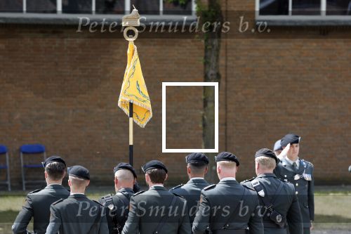 Amersfoort 18 juni 2023
Koning Willem Alexander en Prinses Amalia aanwezig bij de nieuwe standaard die overhandigt zal worden aan het Regiment Huzaren Prinses Catharina-Amalia op de Prins Bernhardkazerne. Het is de eerste keer nadat Prinses Amalia haar arm gebroken heeft na val van het paard .
