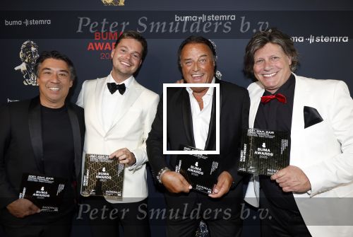 Amsterdam 2 juni 2025
Uitreiking Buma prijzen in de schouwburg van Amsterdam. Robert v Hemert met Edwin v Hoevelaak Bram Koning en Marcel Fisser