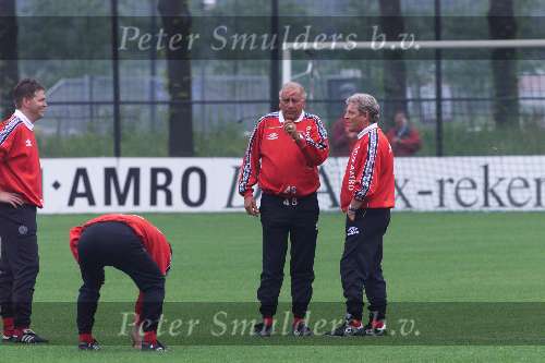 Amsterdam 05-07-1999
eerste training Ajax Amsterdam seizoen 1999/2000
Bobby Haarms en Tonnie Bruin Slot