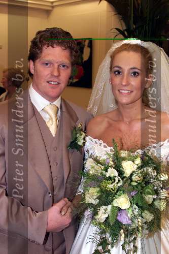 Scheveningen 02 Juli 1999
Lee Towers trouwen dochter Claudia.
Claudia Huizer met haar man Rens
