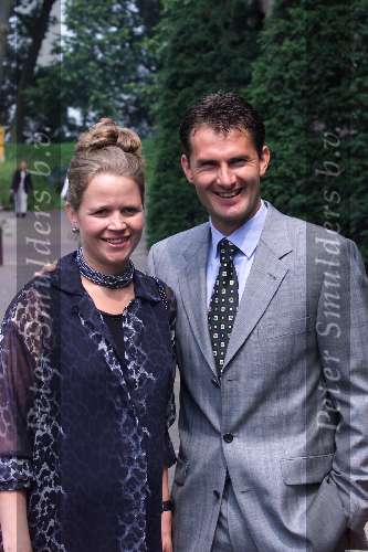 Muiden 07 Juli 1999
Richard Krajicek en Daphne Deckers trouwen
Jacco Eltingh met zijn vrouw.