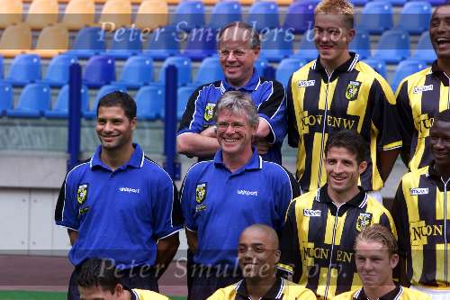 Arnhem 06 Juli 1999
Ploeg-voorstelling Vitesse seizoen 1999/2000
Jan Jongbloed en Abe Knoop