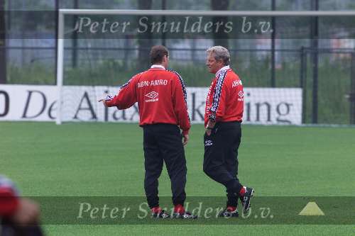 Amsterdam 05 Juli 1999
eerste training Ajax Amsterdam seizoen 1999/2000
Jan Wouters en Tonnie Bruin Slot