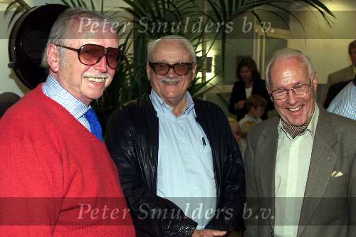 Hulversum, 27 juni 1999
Afscheid van Willem Duys van de AVRO
Op de foto Toon Hermans-Toots Tielemans en Eddy Christiani