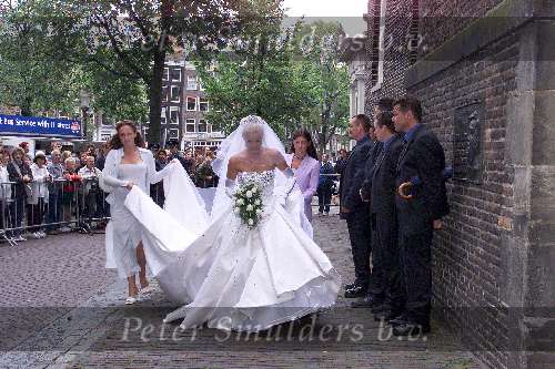 Amsterdam, 8 juli 2000
Trouwen Patrick kluivert met zijn Angela Kluivert