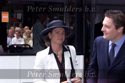 Utrecht 8 juli 2000
Trouwen  Prins Bernhard Jr en Annette Sekreve in domtoren in Utrecht.
Elisabeth Fabius met man