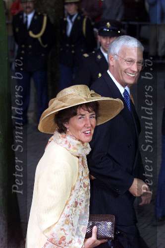Utrecht 8 juli 2000
Trouwen  Prins Bernhard Jr en Annette Sekreve in domtoren in Utrecht.
Hans vd Broek met vrouw