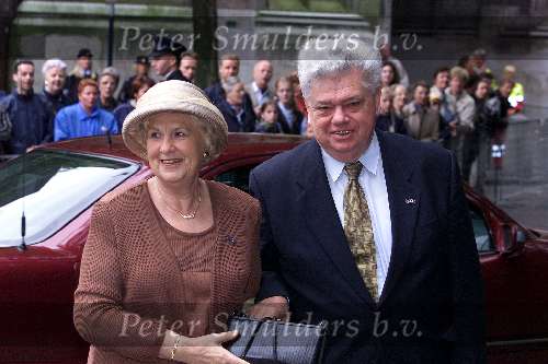 Utrecht 8 juli 2000
Trouwen  Prins Bernhard Jr en Annette Sekreve in domtoren in Utrecht.
Henk Vonhoff met vrouw