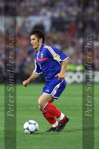 Rotterdam, 2 juli 2000   Euro 2000
Frankrijk-Italie, eindstand na verlenging 2-1
Bixente Lizarazu