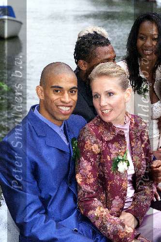 Amsterdam, 8 juli 2000
Trouwen Patrick kluivert met zijn Angela
Michael  Reiziger met vrouw