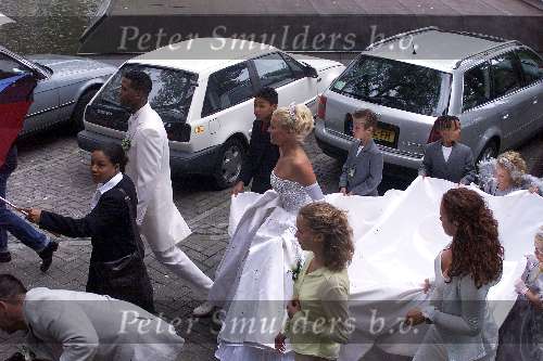 Amsterdam, 8 juli 2000
Trouwen Patrick kluivert met Angela Kluivert