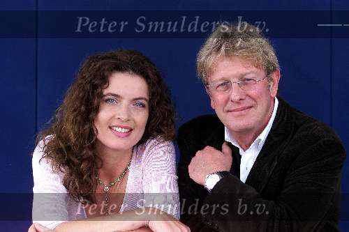 Hilversum 27 juli 2000
Perspresentatie Winterseizoen 2000 van Veronica.
Jan des Bouvrie met  Pauline Dekker