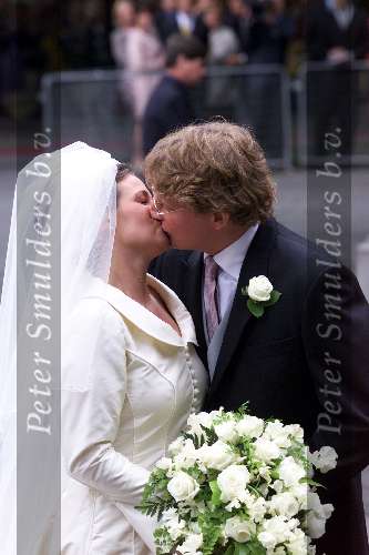 Utrecht 8 juli 2000
Trouwen  Prins Bernhard Jr en Prinses Annette Sekreve in domtoren in Utrecht.