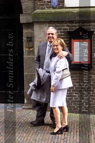Amsterdam, 8 juli 2000
Trouwen Patrick kluivert met zijn Angela
Rob Cohen met vrouw