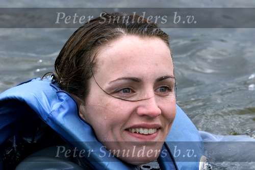 Kaagdorp 18 juli 2001
Daphne Bunskoek krijgen waterski-les.