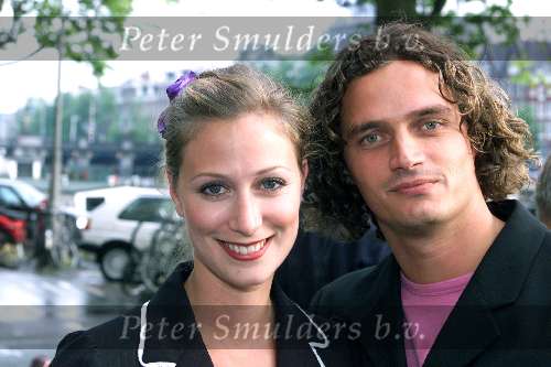Amsterdam 14 juli 2001
Premiere Zensation in Crre.
Fabienne de Vries met vriend