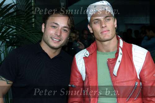 Amsterdam 11 juli 2001
Premiere van Thom Raider in Pathe Arena.
Georgie BB en Winston Post