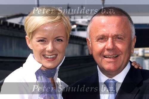 Amsterdam 26 juli 2001
Winterpresentatie van RTL 4 RTL 5 en Yorin.
Harry Mens met zijn dochter Suze Mens