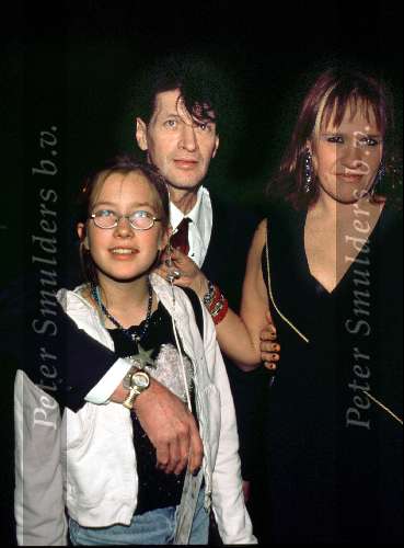 Herman Brood met zijn ex-vrouw Xandra en dochtertje