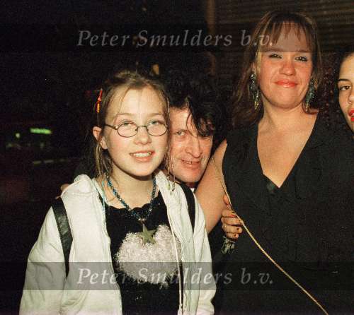 Herman Brood met zijn vrouw Xandra Brood en dochter