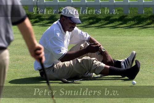 Hilversum 26 Juli 2002 TNT Dutch Open golf 2002
Ook na de wedstrijd caddy
Golfen