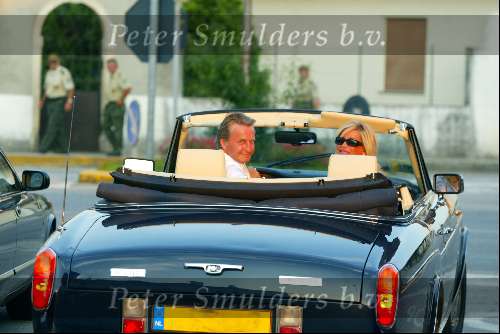 Venetie 21 juli 2002
Hans Breukhoven en Connie Breukhoven in Bentley Cabrio