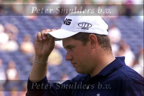 Hilversum 26 Juli 2002 TNT Dutch Open golf 2002
Lee Westwood
Golfen