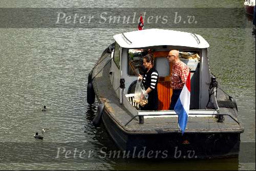 Amsterdam 3 juli 2003
Ans Marcus varen met boot met man