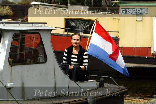 Amsterdam 3 juli 2003
Ans Marcus varen met boot