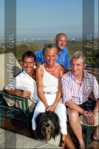 Marbella 25 juli 2003
Jacques D Ancona met zijn vriend Hans en enkele vrienden