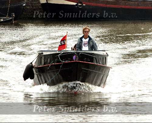 Amsterdam  8 juli 2003
Jeroen Pauw  en Daphne Bunskoek op boot
