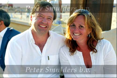 Bloemendaal 14 juli 2003
Modeshow wolford bij strandtent Bloemendale
Laura Ruiters met vriend